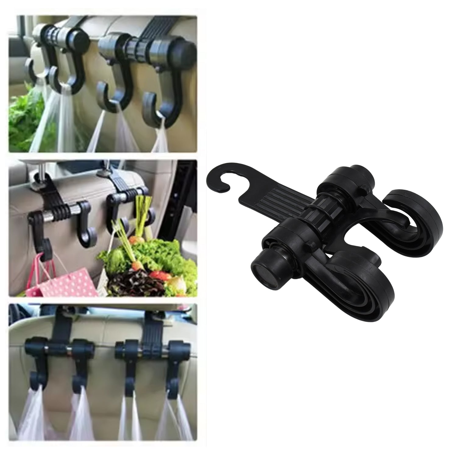 Car Hooks Vehicle Back Seat Hidden Headrest Hanger (1 Pc) Car Hooks Vehicle Back Seat Hidden Headrest Hanger (1 Pc)